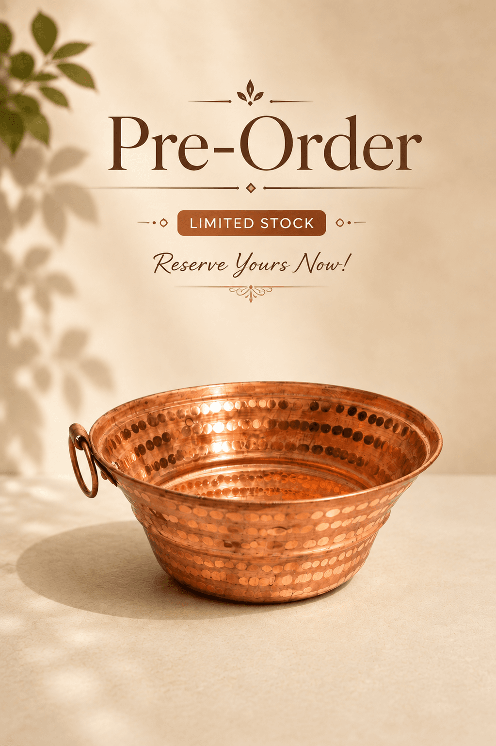 Copper Mundre Maana | Copper Measuring Pot